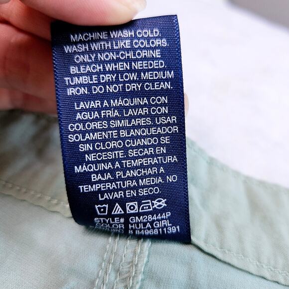 🦃 New Men's SIZE 42 George Shorts Hula Girl 10" Inseam Light Aqua Blue Hawaiian - Picture 7 of 9